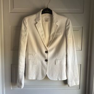 J Crew Linen Blazer Size 0